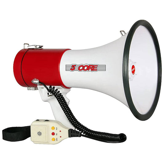 5 Core Cheer Megaphone Bullhorn Loud speaker 50W Portable 66SF
