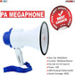 5 Core Cheer Megaphone Bullhorn Loud Speaker 8R-USB-WB