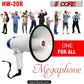 5 Core Cheer Megaphone Bullhorn Loud Speaker Portable 20R-USB WoB