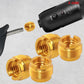 5Core 5/8" Male to 3/8" Female Screw Clip Adapter Microphone Holder Aluminum, Gold MS ADP M GLD 2PCS