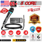 5 Core Microphone Professional Dynamic Karaoke XLR Wired Mic w ON/OFF Switch Pop Filter Cardioid Unidirectional Pickup Handheld Micrófono -ND-26X 2PCS-12