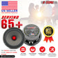 4x 6.5" Midrange Speaker Car Audio Speaker Red Bullet 4x Aluminum Tweeter 5200 W-16