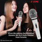 5 Core Microphone 4 Pieces Chrome Finish Professional Karaoke Dynamic XLR Wired Mic w ON/OFF Switch Integrated Pop Filter Cardioid Unidirectional Pickup Handheld Micrófono for Singing DJ Speeches Includes Cable Mic Holder - PM 111 CH 4PCS-13