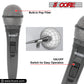 5 Core Microphone 3 Pieces Dynamic Professional Black Karaoke XLR Wired Mic w ON/OFF Switch Integrated Pop Filter Cardioid Unidirectional Pickup Handheld Micrófono for Singing DJ Podcast Speeches Includes Cable Mic Holder - PM 600 3PCS-9