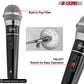 5 Core Microphone 4 Pieces Black Professional Karaoke Dynamic XLR Wired Mic w ON/OFF Switch Integrated Pop Filter Cardioid Unidirectional Pickup Handheld Micrófono for Singing DJ Speeches Includes Cable Mic Holder -PM 100 4PCS-5