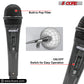 5 Core Microphone 3 Pieces Professional Black Dynamic Karaoke XLR Wired Mic w ON/OFF Switch Integrated Pop Filter Cardioid Unidirectional Pickup Handheld Micrófono for Singing DJ Podcast Speeches Includes Cable Mic Holder - PM 816 3PCS-1