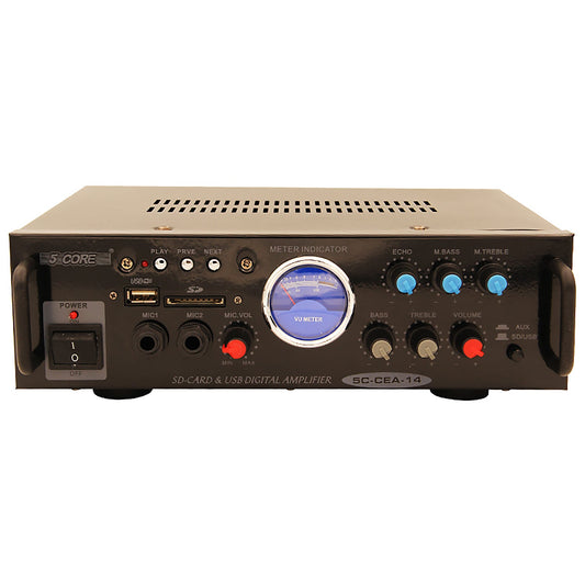 5core Stereo Car Truck Amplifier 2 Channel Mic Input Amplificador Para Carro CEA 14