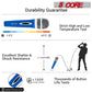 5 Core Microphone 4Pcs Blue Karaoke XLR Wired Mic Professional Studio Microfonos w ON/OFF Switch Integrated Pop Filter Dynamic Moving Coil Cardioid Unidirectional Pickup Handheld Micrófono for Singing DJ Podcast Speeches Includes Cable - PM 286 -8