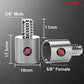 5Core 1Pc 5/8" Male to 1/4" Female Screw Adapter Microphone Holder Aluminum MSADPM SLV 58-14 1PC