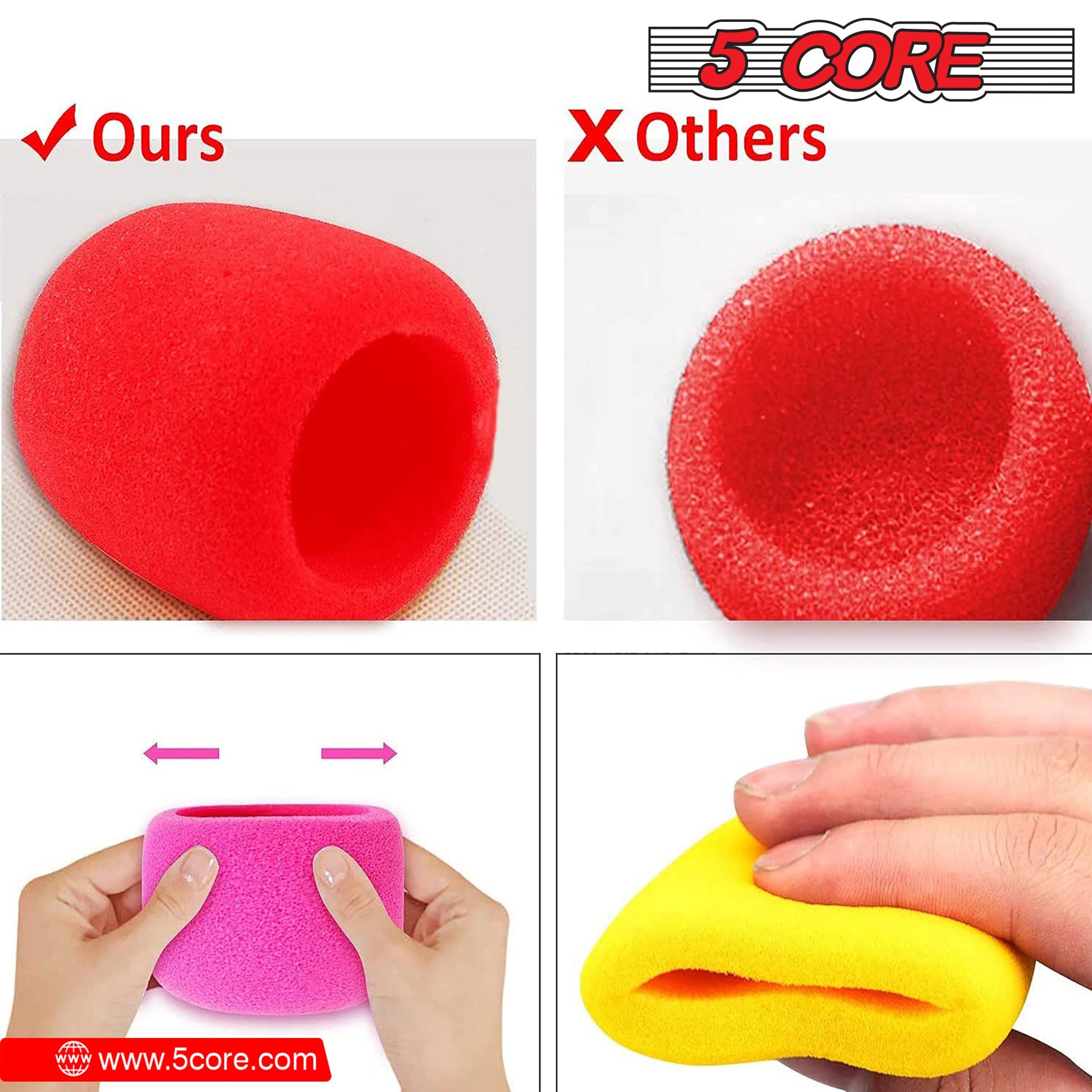 Microphone Pop Filter Windscreen Mic Sponge Cover Foam For Karaoke 100 Pcs LOT-8