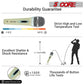 5 Core Microphone 3 Pcs White Karaoke XLR Wired Mic Professional Studio Microfonos w ON/OFF Switch Integrated Pop Filter Dynamic Moving Coil Cardioid Unidirectional Pickup Handheld Micrófono for Singing DJ Podcast Speeches Includes Cable - PM 28-10