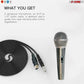 5 Core Professional Microphone Audio Dynamic Cardioid Karaoke Singing Wired Mic Music Recording Karaoke Microphone 673P-4