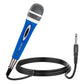 5 Core Microphone 3 Pcs Blue Karaoke XLR Wired Mic Professional Studio Microfonos w ON/OFF Switch Integrated Pop Filter Dynamic Moving Coil Cardioid Unidirectional Pickup Handheld Micrófono for Singing DJ Podcast Speeches Includes Cable - PM 286-1
