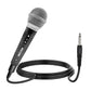 5 Core Microphone 3 Pieces Black Karaoke XLR Wired Mic Professional Studio Microfonos w ON/OFF Switch Integrated Pop Filter Dynamic Moving Coil Cardioid Unidirectional Pickup Handheld Micrófono for Singing DJ Podcast Speeches Includes Cable - PM-1
