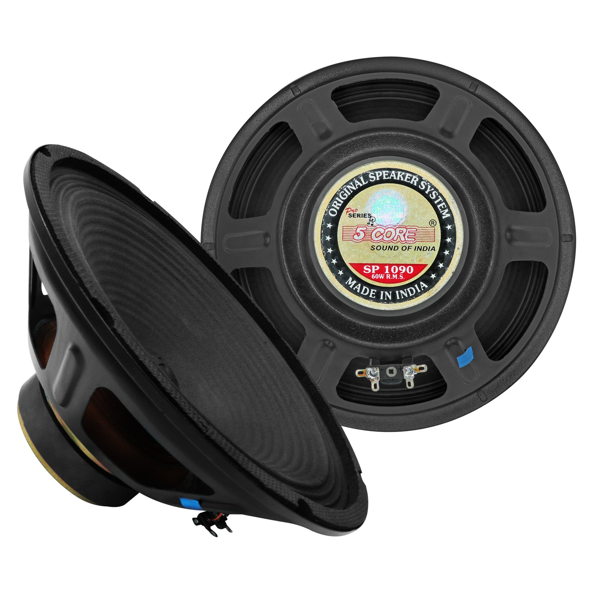 5 CORE 2 Pieces 10" inch Full Range Car Audio Speakers High Power Peak 600W 4 Ohm Car Vehicle Audio Full Range Drivers, Wide Range DIY Loudspeaker Replacement SP-1090 2PCS-1