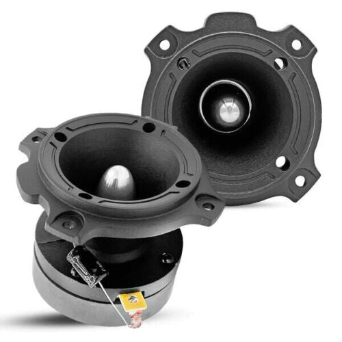 2x 6.5" Midrange Speaker Car Audio Speaker Red Bullet 2x Aluminum Tweeter 2600 W-4